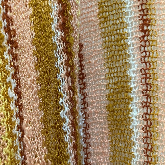 Forever 21 Knit Summer Fall Long Cardigan Duster White Pink Amber Rust Small - Picture 2 of 8